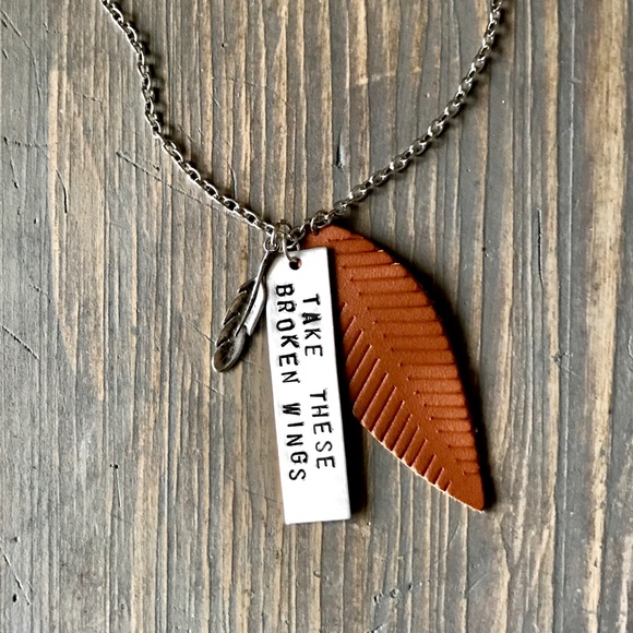 handmade Jewelry - Handmade necklace “Take these broken wings” handmade Jewelry - Handmade necklace “Take these broken wings”